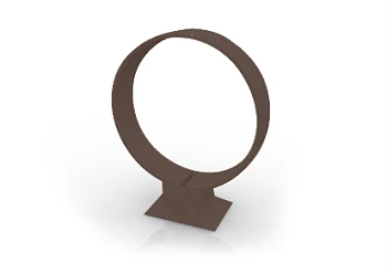 Хомут двойной фиксации M8,,шоколадно-коричневый Ruplast 